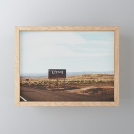 Arriving in Utah Framed Mini Art Print