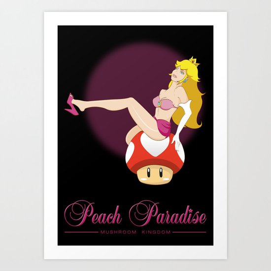 Peach Paradise Art Print