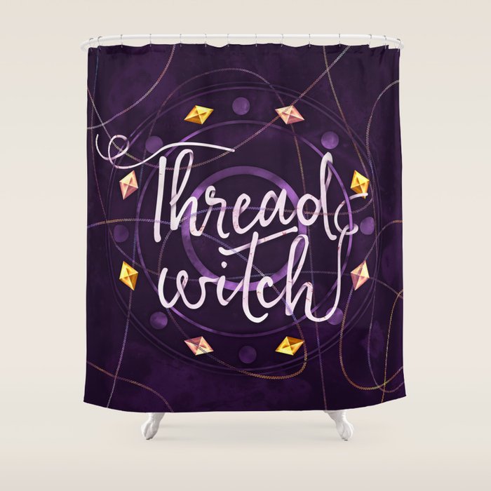 Thread Witch Shower Curtain By Missphi Society6 Thread Witch Shower Curtain