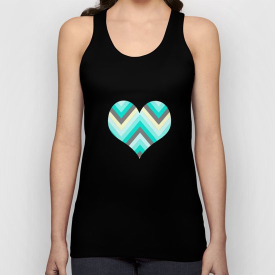 Simple Chevron Unisex Tank Top