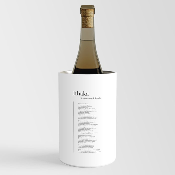 Ithaka by Konstantinos P. Kavafis Wine Chiller