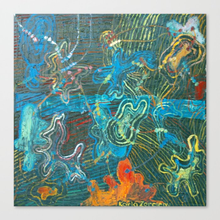 amoeba's sounds - horizon Canvas Print