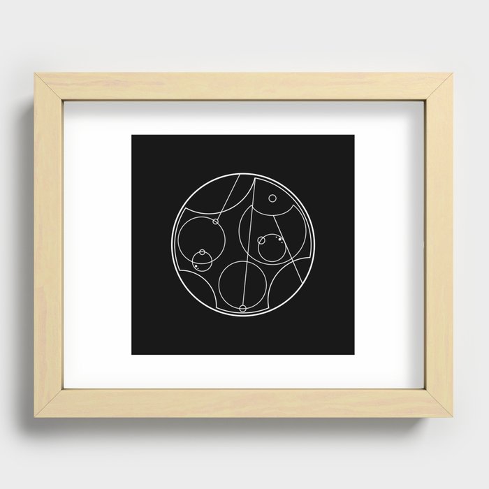 I love you - Galifreyan - reverse colours Recessed Framed Print