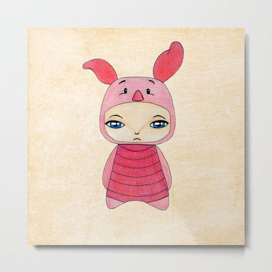 A Boy - Piglet (porcinet) Metal Print