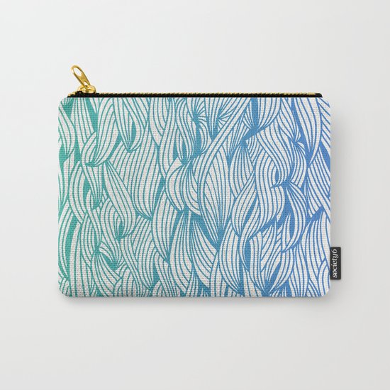 Ombré Waves Carry-All Pouch