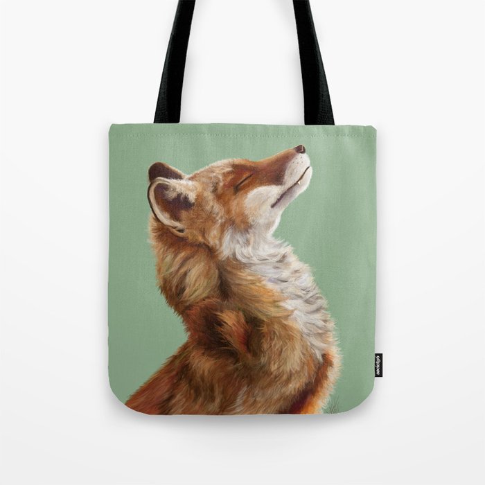 FOX - green Tote Bag