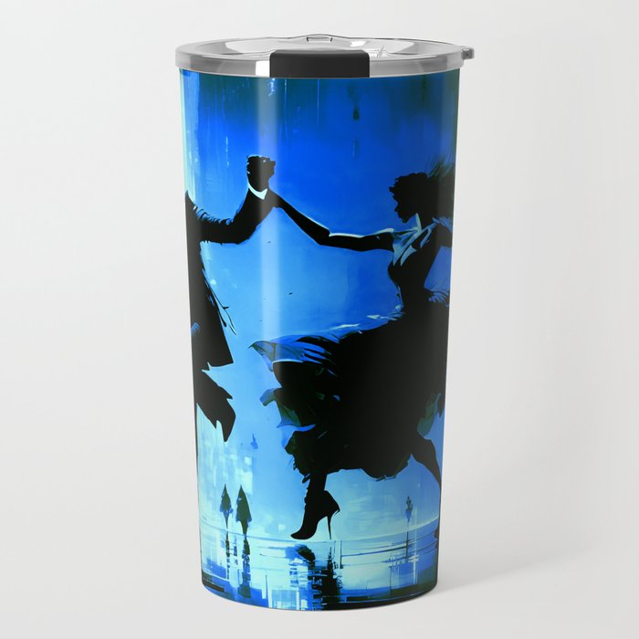 Dancing In The Blue Night Travel Mug