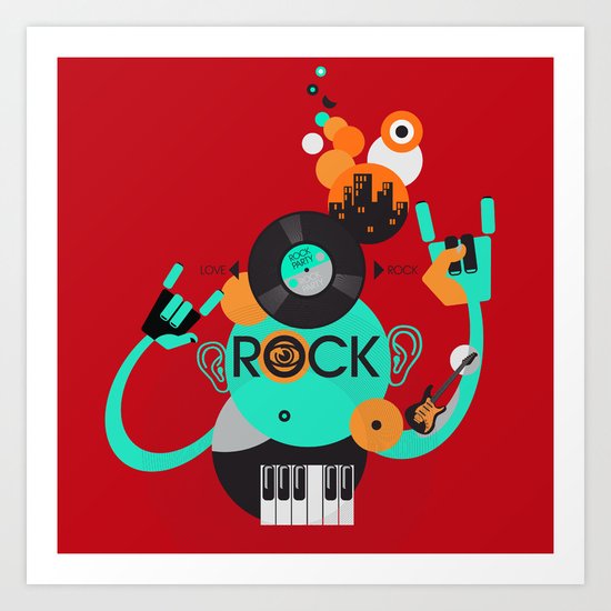 Rock Art Print