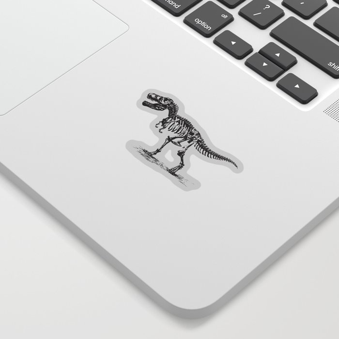 Dinosaur Skeleton in Ballpoint Sticker