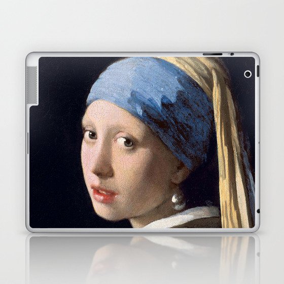 Girl with a Pearl Earring. Vermeer. Laptop & iPad Skin