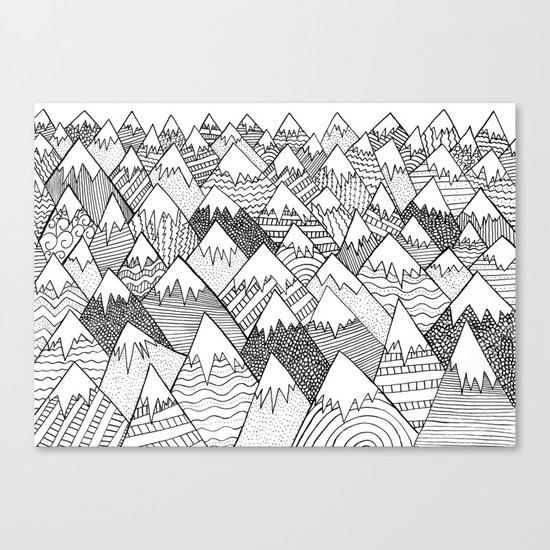 Pattern Hills Canvas Print
