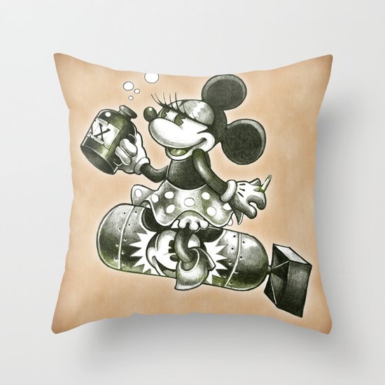 BOMBS AWAY Throw Pillow