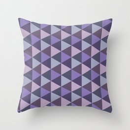 Purple Geometric Pattern Throw Pillow