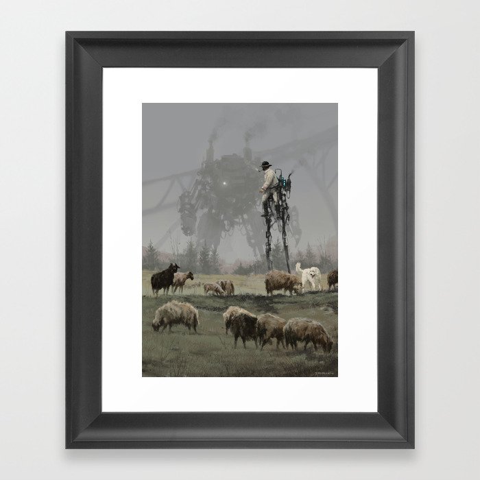 1920 - shepherd Framed Art Print