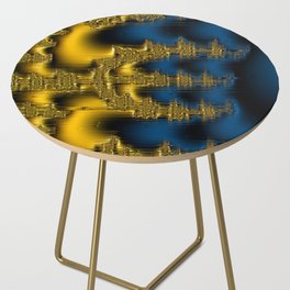 Abstract old golden smear  Side Table