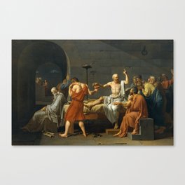 The Death of Socrates, 1787 Canvas Print