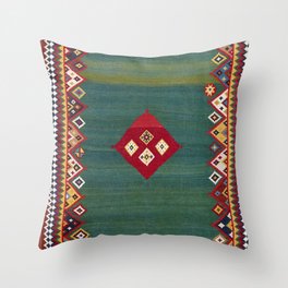 Qashqa’i Fars Southwest Persian Kilim Print Throw Pillow
