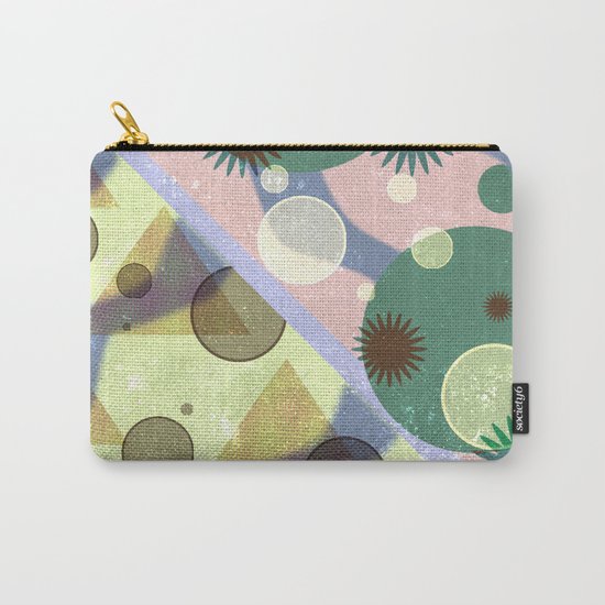 Geometric Suns and Pyramids Carry-All Pouch