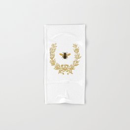 French Bee acorn wreath Hand & Bath Towel