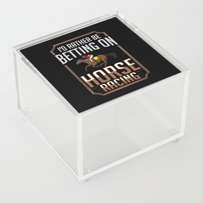 Horse Racing Race Track Number Derby Acrylic Box