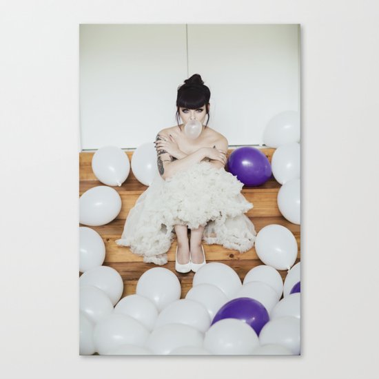 Vintage bubble Canvas Print