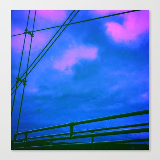 Cotton Candy Bridge Canvas Print
