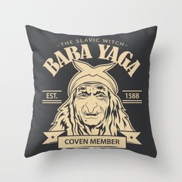 Baba Yaga Throw Pillow