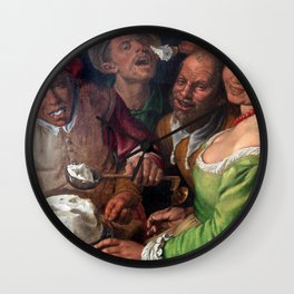 Vincenzo Campi - The Ricotta Eaters Wall Clock