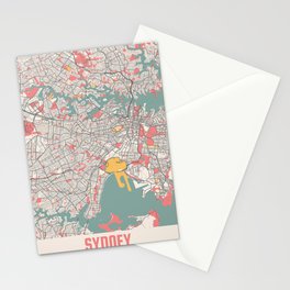 Seoul city map Stationery Card