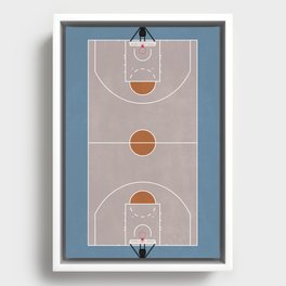 Street Basketball Court  Framed Canvas