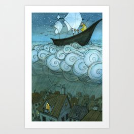 Sky Sailing Art Print