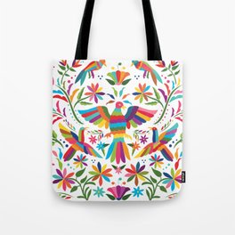 Mexican Otomí Horizontal Design by Akbaly Tote Bag