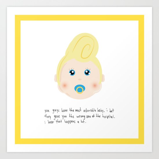 Congrats on your new baby! Art Print