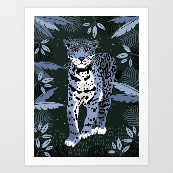 Midnight Jaguar Art Print