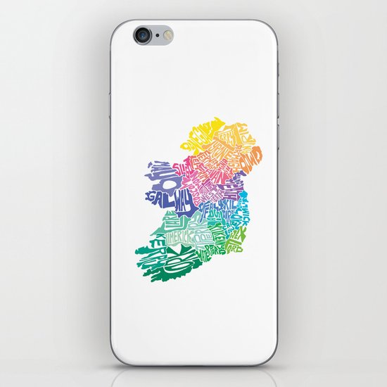 Typographic Ireland iPhone & iPod Skin