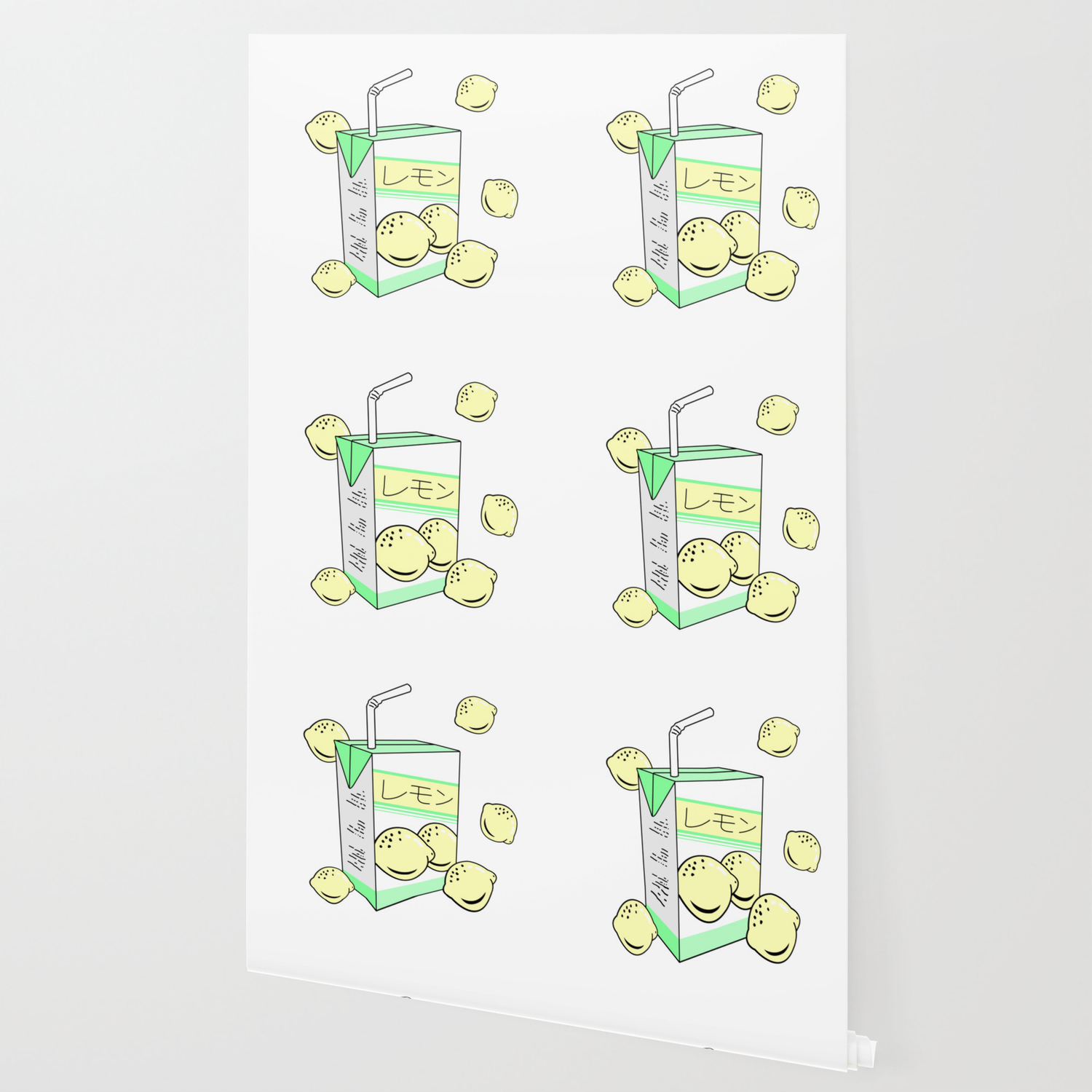 Japanese Lemon Juice Box 90s Aesthetic Pastel Anime Wallpaper By