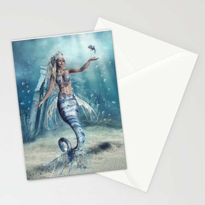 Fantasy Mermaid Stationery Cards By Fantasyartdesigns