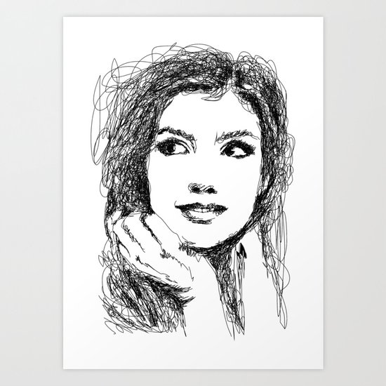 BEAUTIFUL WOMAN Art Print