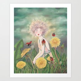 Ladybird Keeper Art Print