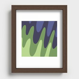 Green Blue Recessed Framed Print