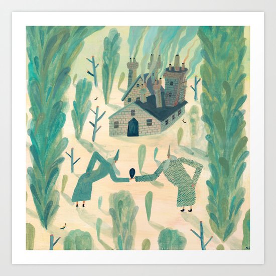 A Wizard's Garden Art Print