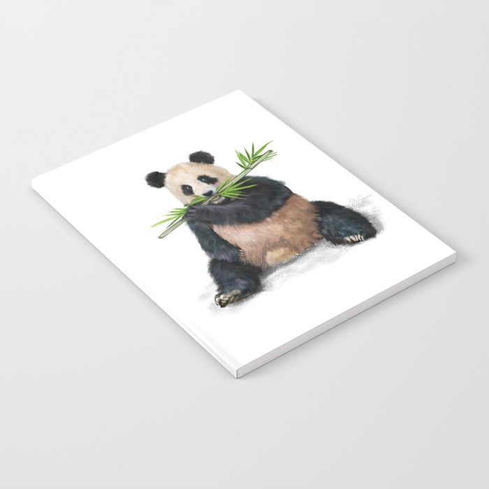 Giant panda scientific illustration art print Notebook