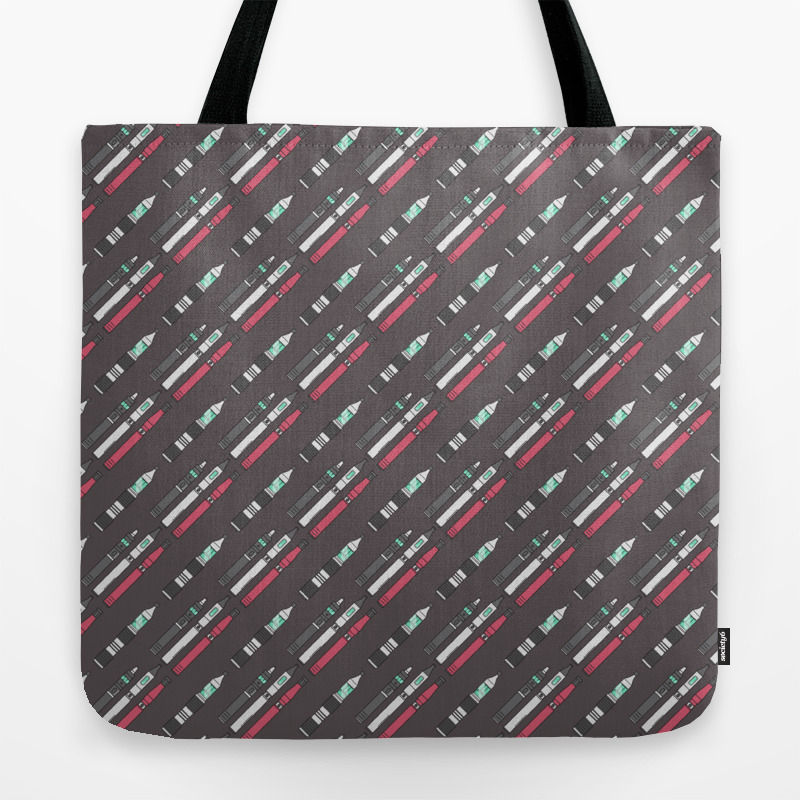 Vape Pattern Vaping Cloud Chaser E Cigarette Tote Bag By Vape Pattern Vaping Cloud Chaser E