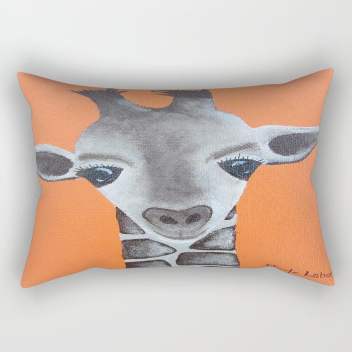 Baby Giraffe Orange Print Animal Art Animal Print Giraffe Print