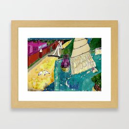 Tourism of the future Framed Art Print