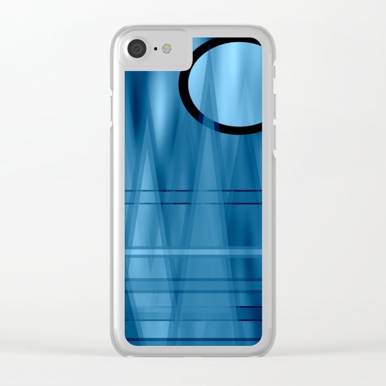 Blue Moonlight Clear iPhone Case