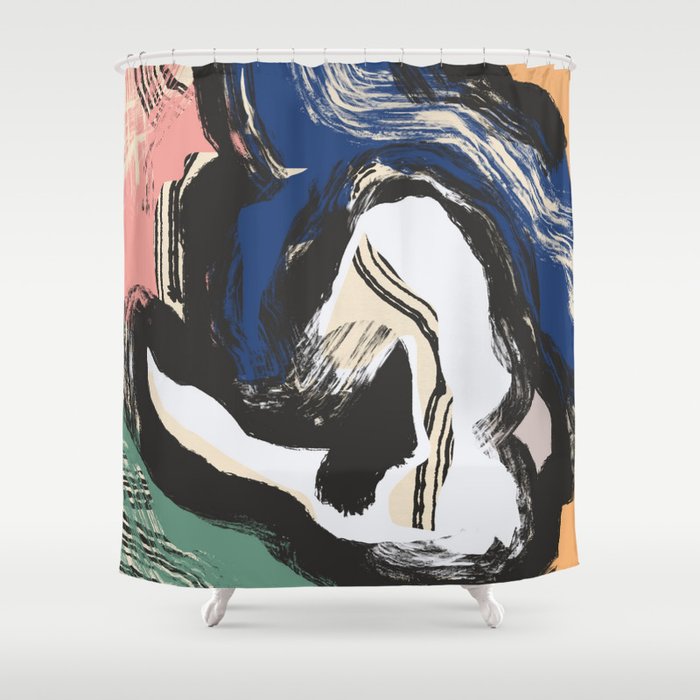 Girl in a sitting pose Shower Curtain