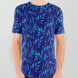 Brooklyn Forest - Blue All Over Graphic Tee