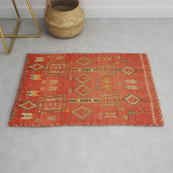 Moroccan Traditional Heritage Design Berber Style E5 Rug