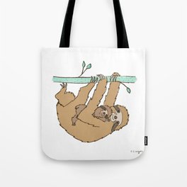 Sloth and baby II Tote Bag